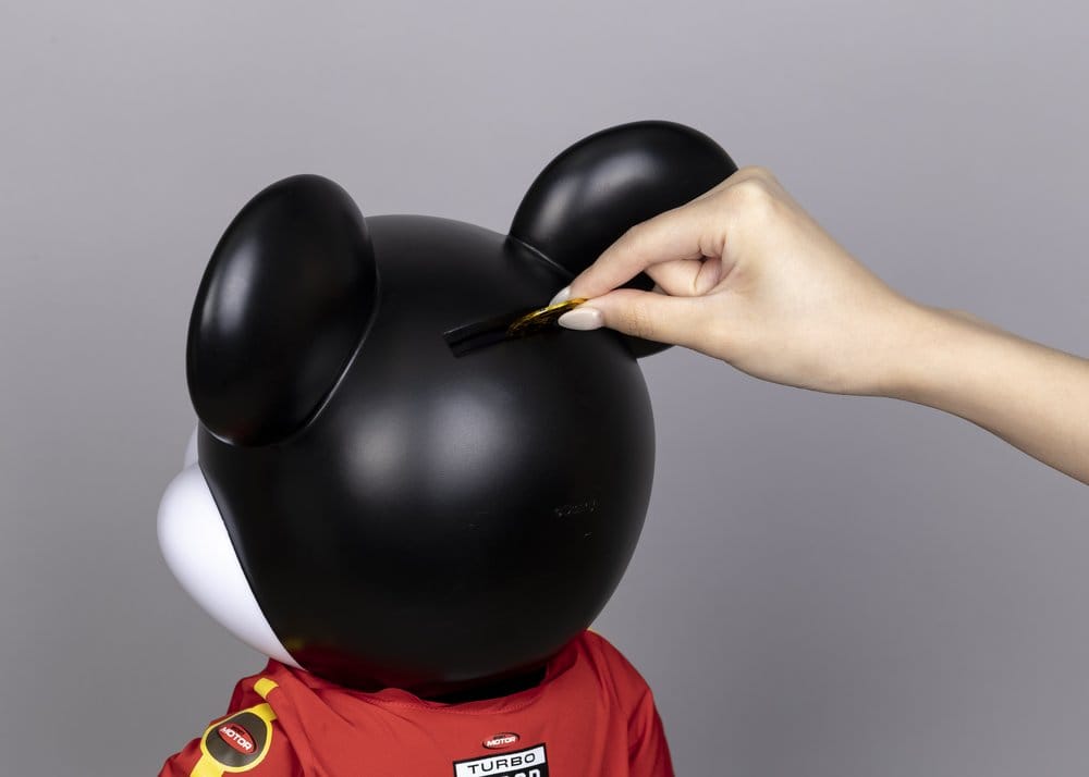 Mickey and Friends Vinilo Hucha SYAKING-BANG!! Functional Figurine Race Car Micky 48 cm