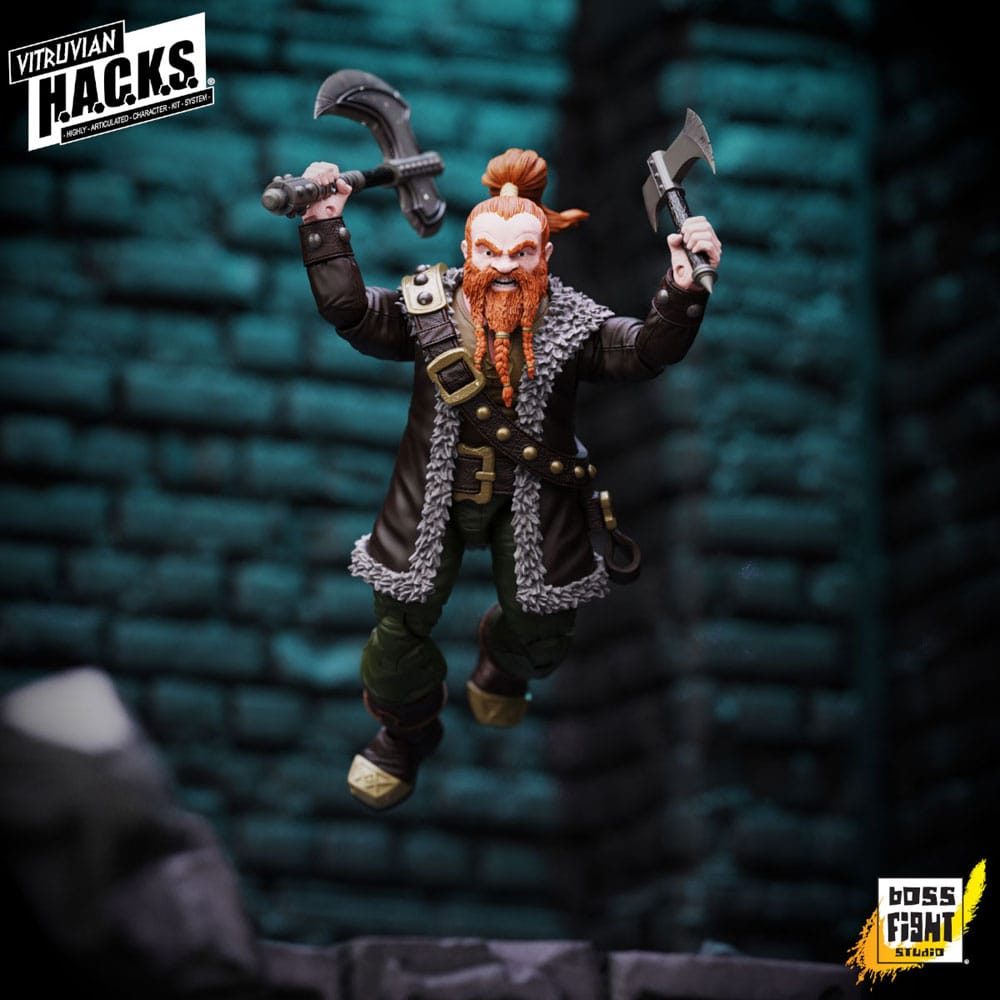 Vitruvian H.A.C.K.S. Figura Dwarf Mercenary Grimgrom Frikytopia