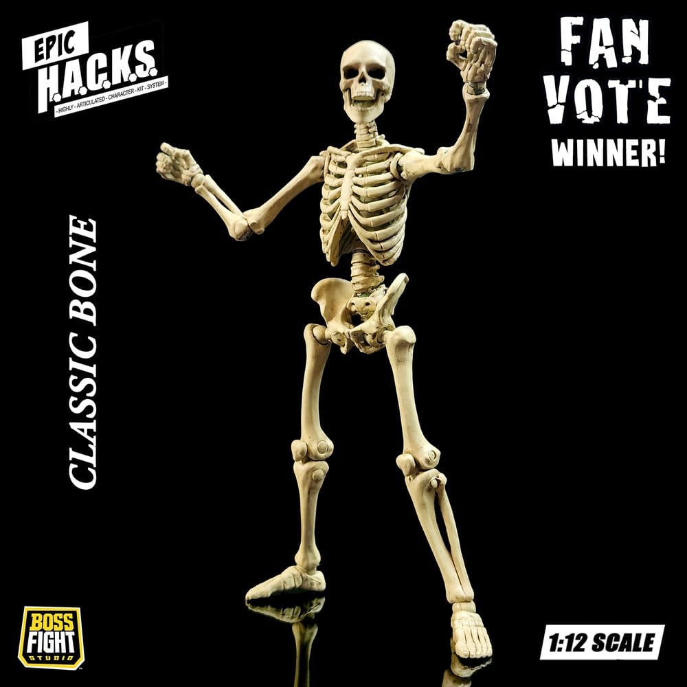 Epic H.A.C.K.S. Figura 1/12 Skeleton Blank Classic Bone