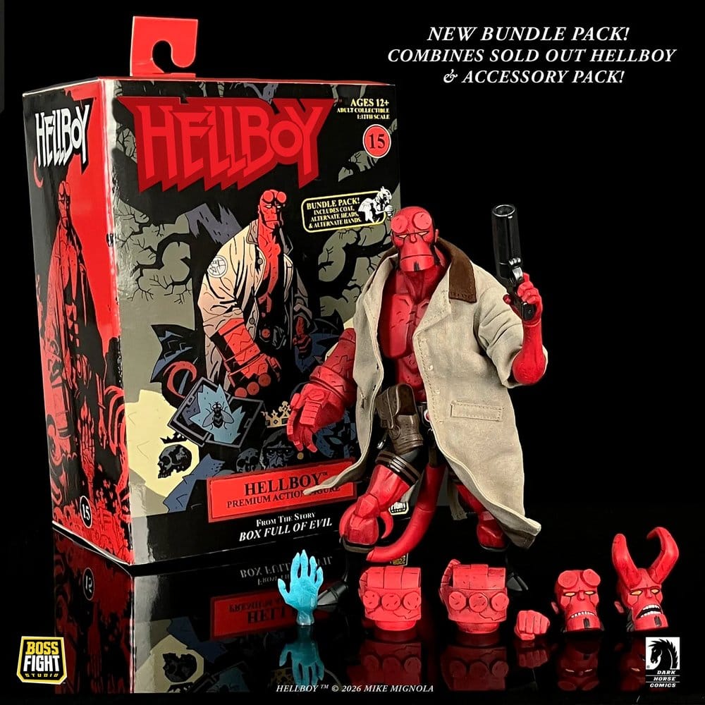 Hellboy Figura 1/12 Scale Bundle Pack
