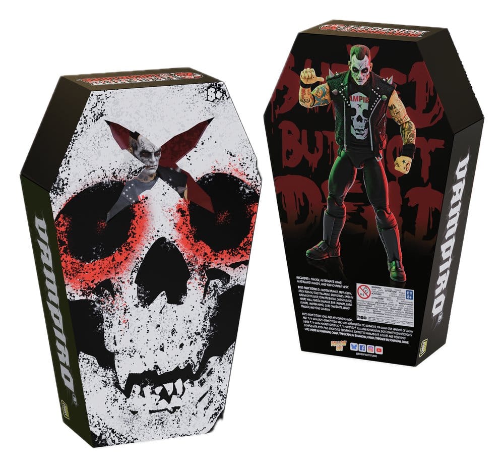 Legends of Lucha Libre Fanaticos Figura Vampiro Coffin Box Resurrected 15 cm Frikytopia