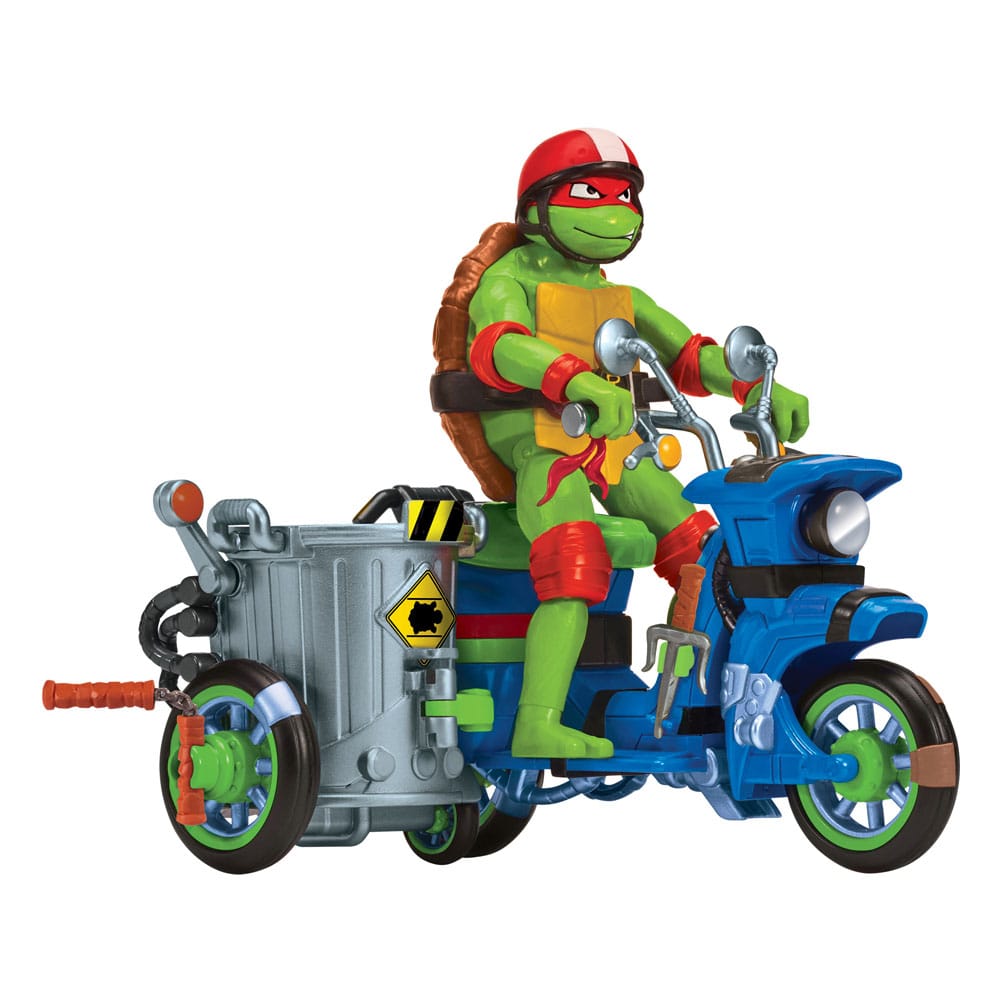 Ninja Turtles: Caos Mutante Figura Raphael & Scooter y sidecar 11 cm Frikytopia