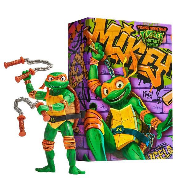 Ninja Turtles: Caos Mutante Figura Comic Con Michelangelo 18 cm Frikytopia