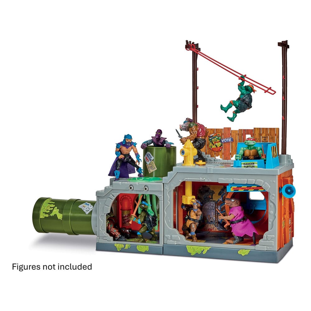 Las Tortugas Ninja Edificio Secret Sewer Lid Playset Mutant Module heo EU Exclusive 30 cm Frikytopia