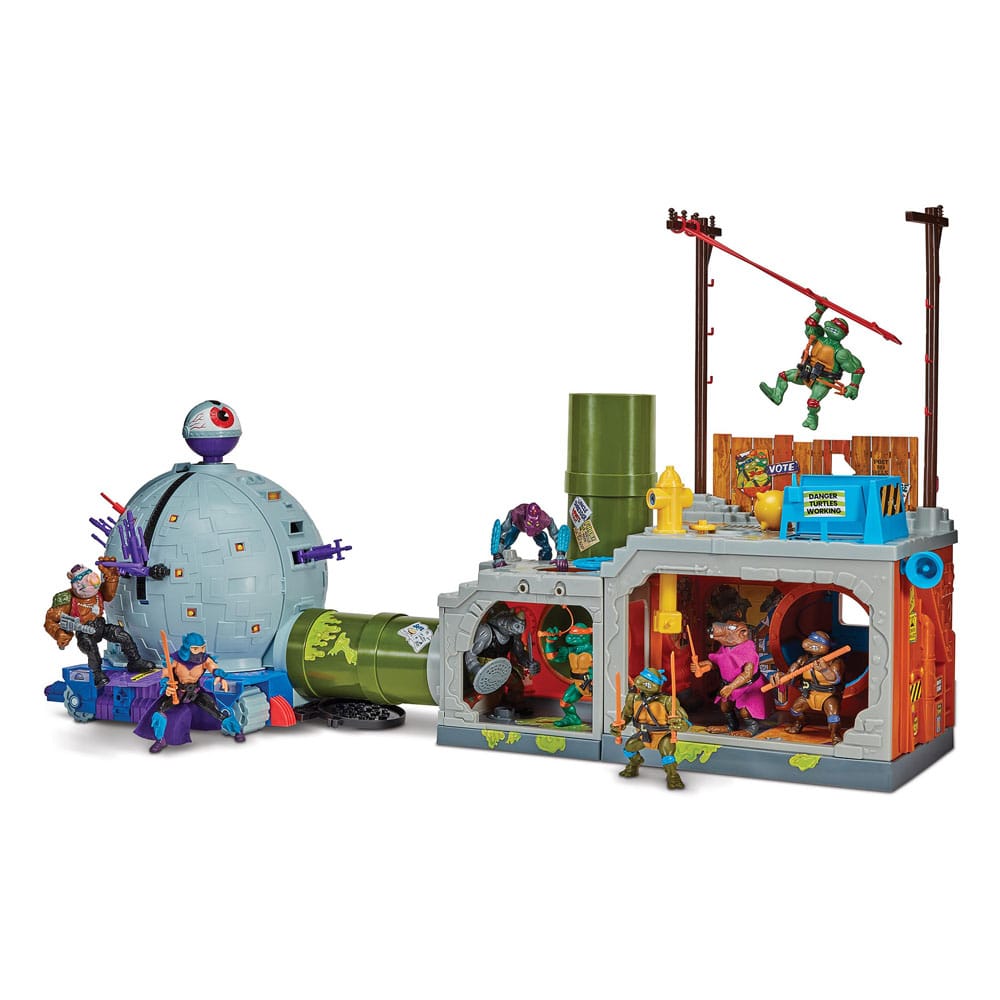 Las Tortugas Ninja Edificio Secret Sewer Lid Playset Mutant Module heo EU Exclusive 30 cm