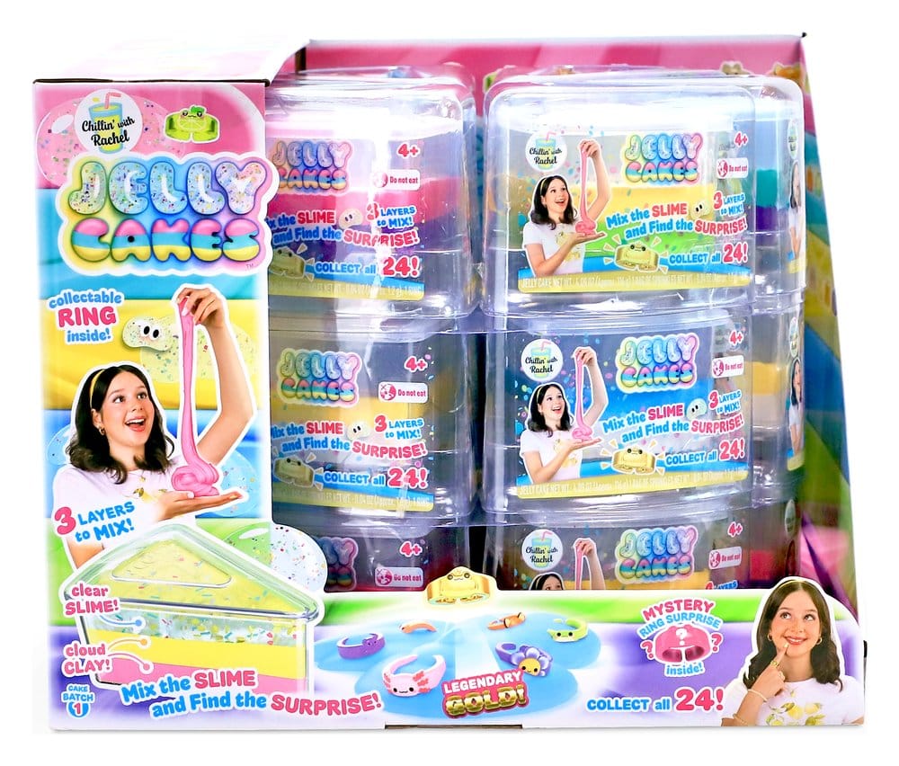 Jelly Cakes Figuras Antiestrés Series 1 Chillin Cake XL Blind Box Display (18) Frikytopia