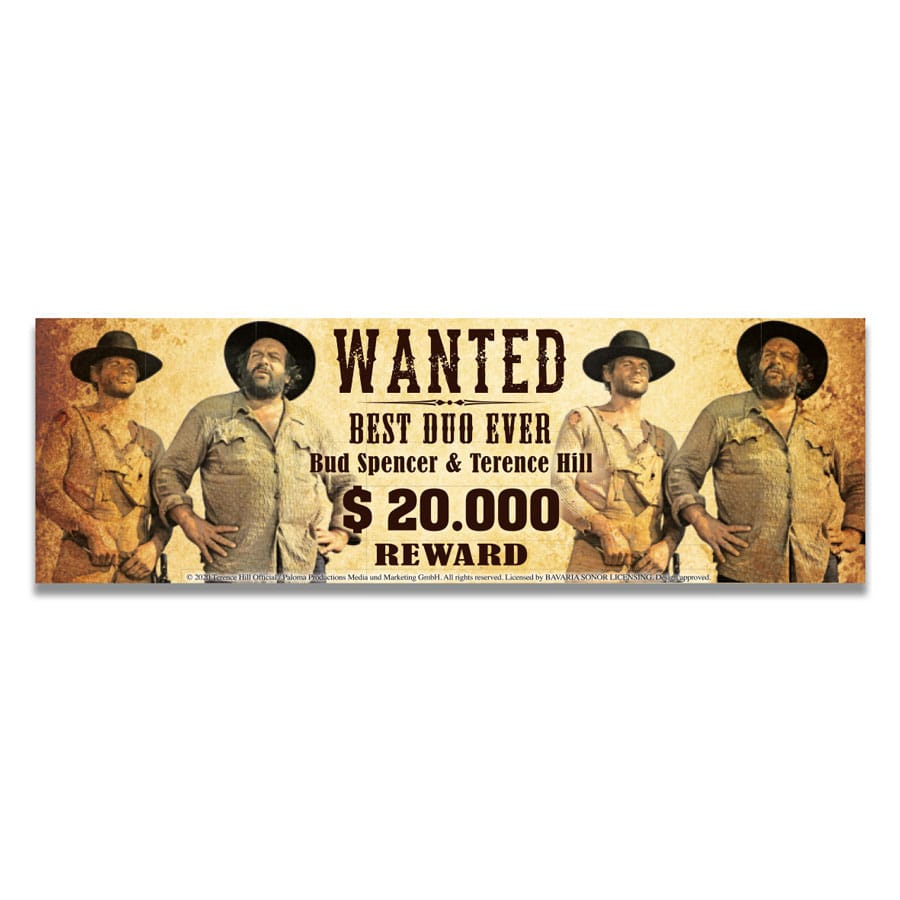 Bud Spencer & Terence Hill Taza Enamel Wanted