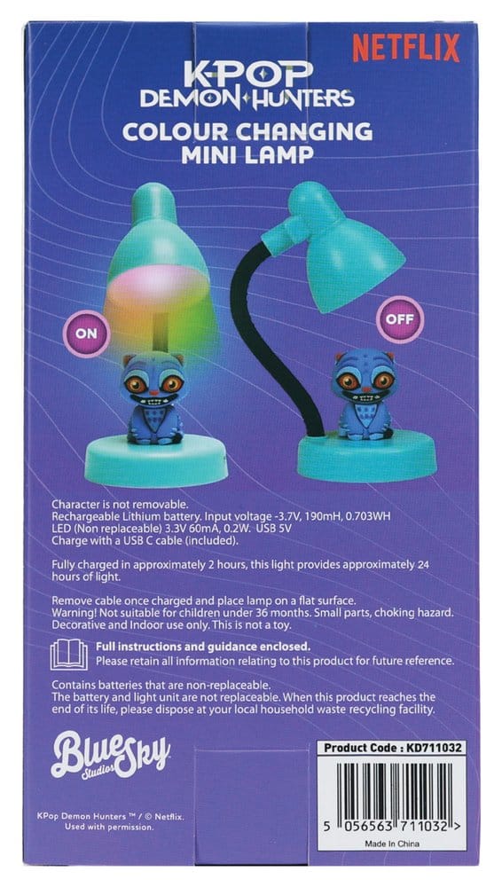 KPop Demon Hunters Lámpara LED mini con figura Derpy 11 cm