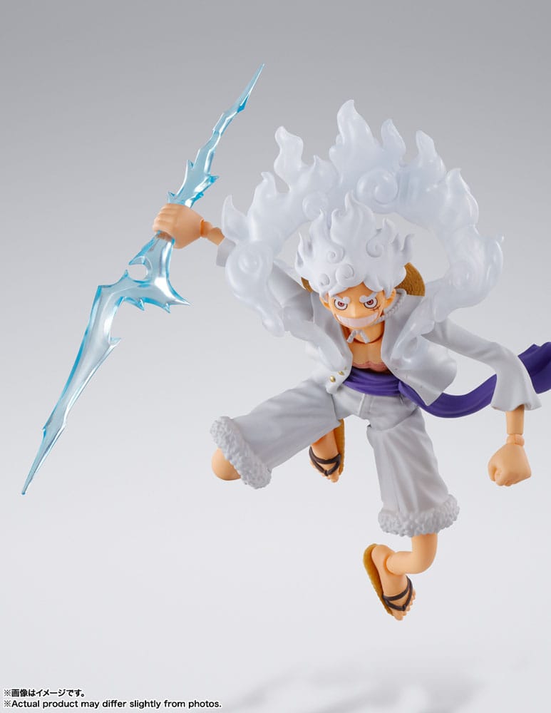 Figura S H figuarts Monkey D Luffy Gear 5 One Piece 15 5cm