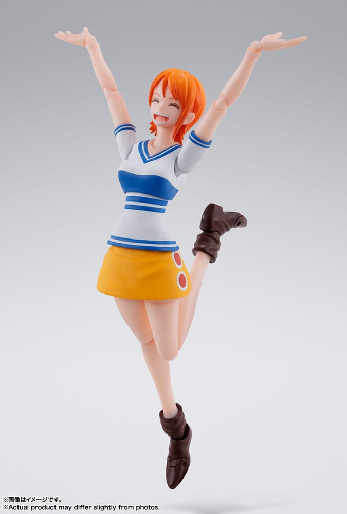 Figura tamashii nations nami romance dawn 14cm one piece sh figuarts