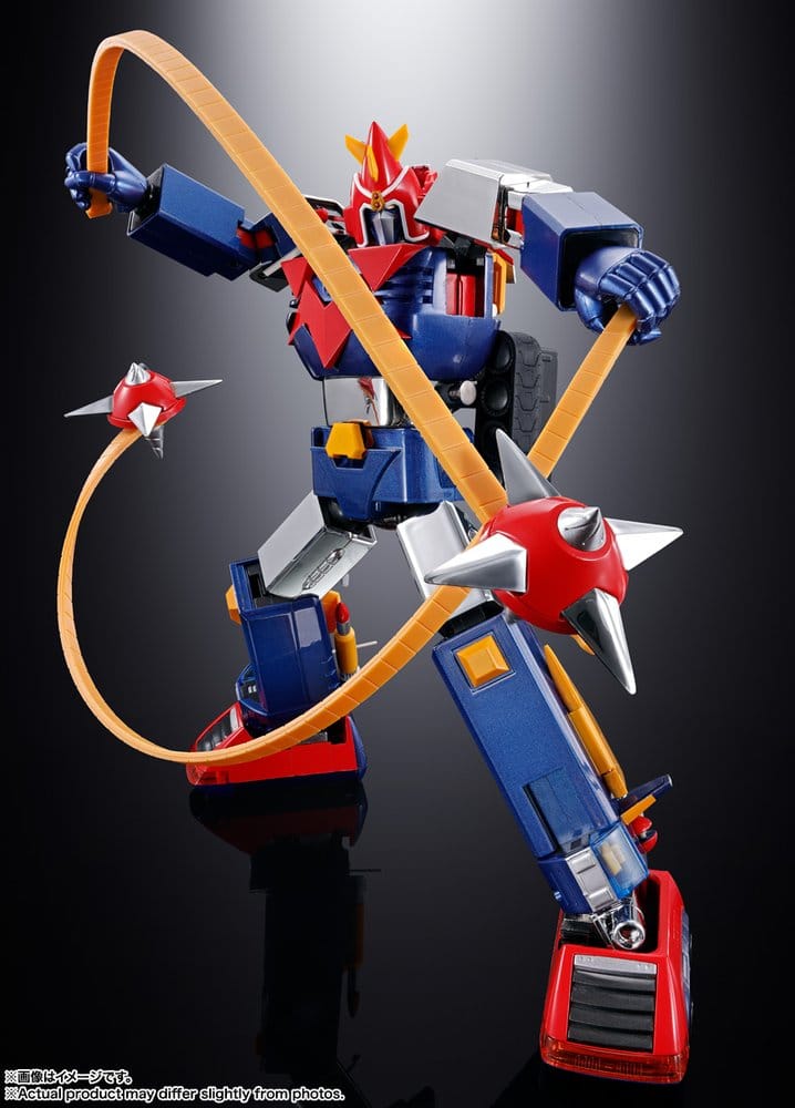 Super Electromagnetic Machine Voltes V Figura Diecast Soul of Chogokin GX-31SP Chodenji Machine Voltes V Chogokin 50th Ver. 25 cm