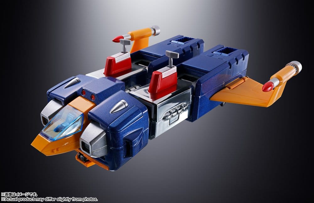 Super Electromagnetic Machine Voltes V Figura Diecast Soul of Chogokin GX-31SP Chodenji Machine Voltes V Chogokin 50th Ver. 25 cm