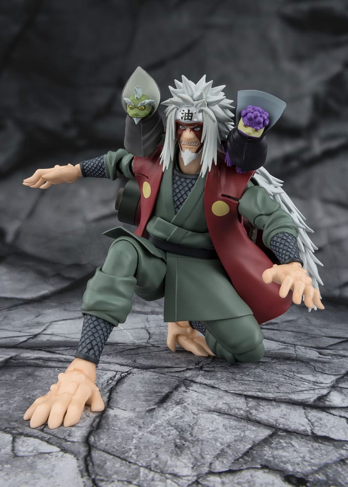 Naruto Figura S.H.Figuarts Jiraiya Hidden Leaf Heroic Master Sage (Sage Mode Set) 17 cm