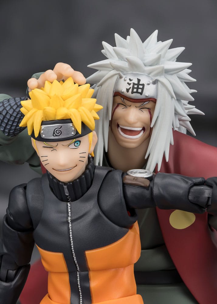Naruto Figura S.H.Figuarts Jiraiya Hidden Leaf Heroic Master Sage (Sage Mode Set) 17 cm