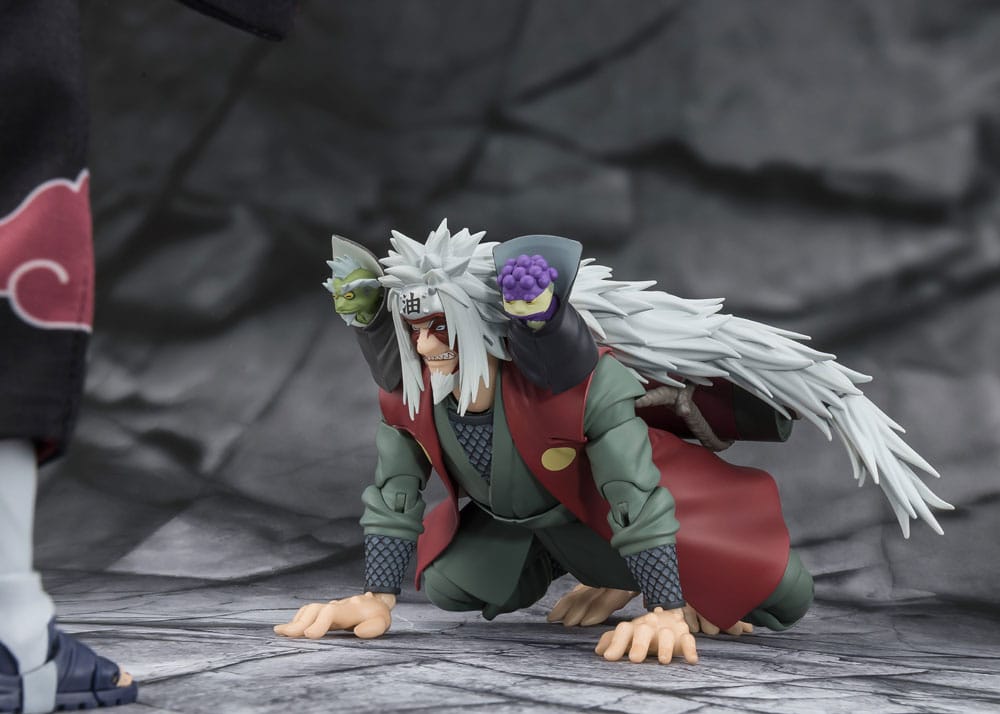 Naruto Figura S.H.Figuarts Jiraiya Hidden Leaf Heroic Master Sage (Sage Mode Set) 17 cm