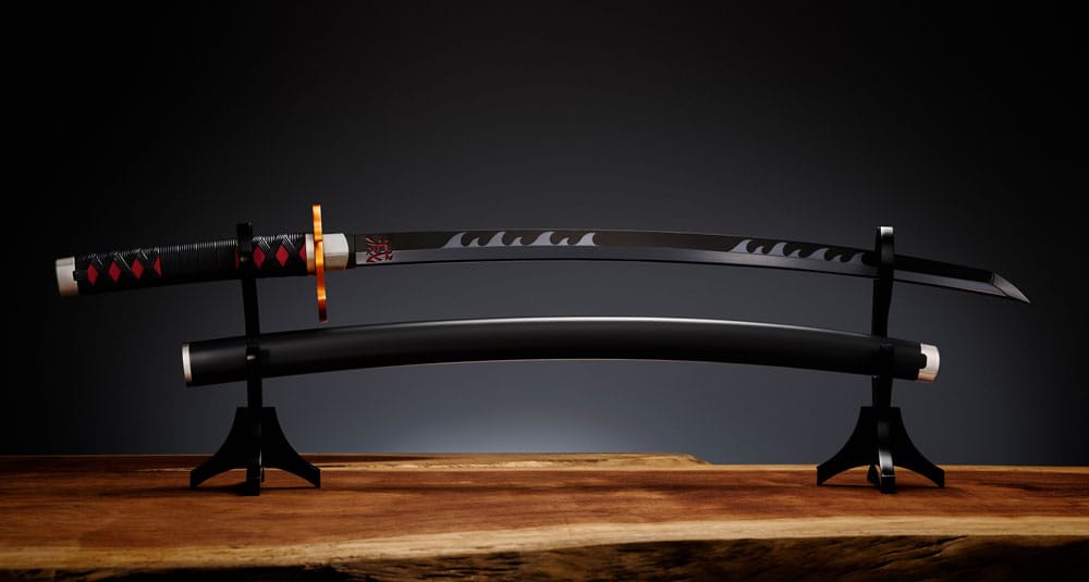 Demon Slayer: Kimetsu no Yaiba Réplica Proplica 1/1 Espada Nichirin (Tanjiro Kamado) Kyojuro Rengoku´s Sword Gueard Ver. 88 cm Frikytopia