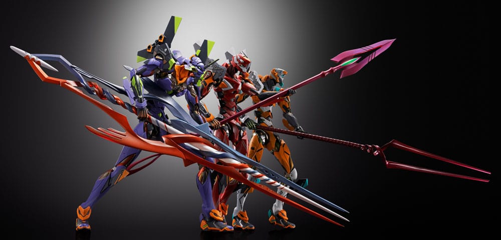 Neon Genesis Evangelion Figura Diecast Metal Build Eva Produção Modelo-02 30º com a Lança de Cassius 22 cm