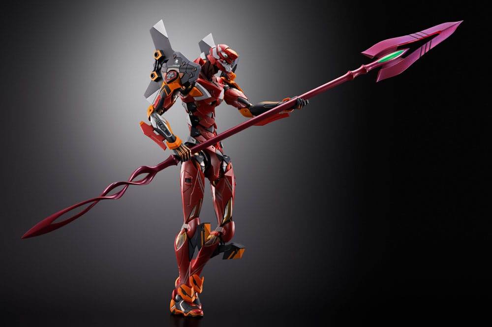 Neon Genesis Evangelion Figura Diecast Metal Build Eva Produção Modelo-02 30º com a Lança de Cassius 22 cm