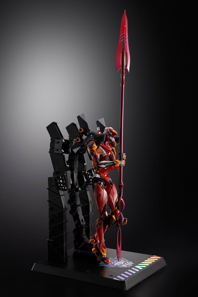 Neon Genesis Evangelion Figura Diecast Metal Build Eva Produção Modelo-02 30º com a Lança de Cassius 22 cm