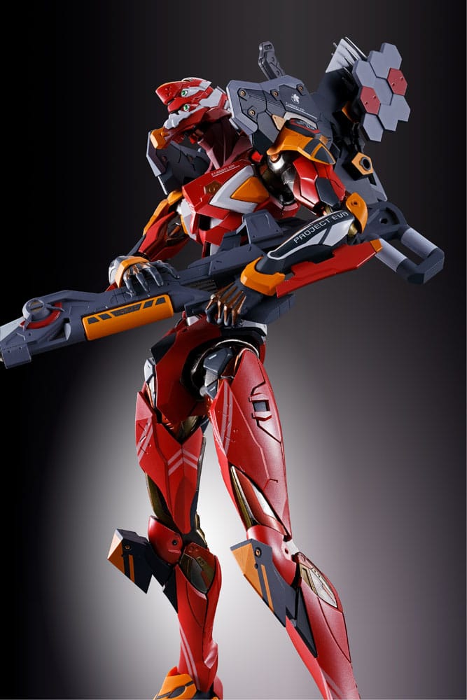 Neon Genesis Evangelion Figura Diecast Metal Build Eva Produção Modelo-02 30º com a Lança de Cassius 22 cm