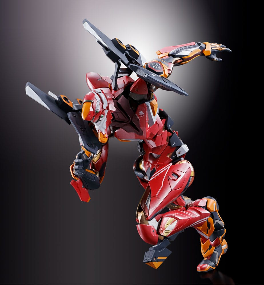 Neon Genesis Evangelion Figura Diecast Metal Build Eva Produção Modelo-02 30º com a Lança de Cassius 22 cm
