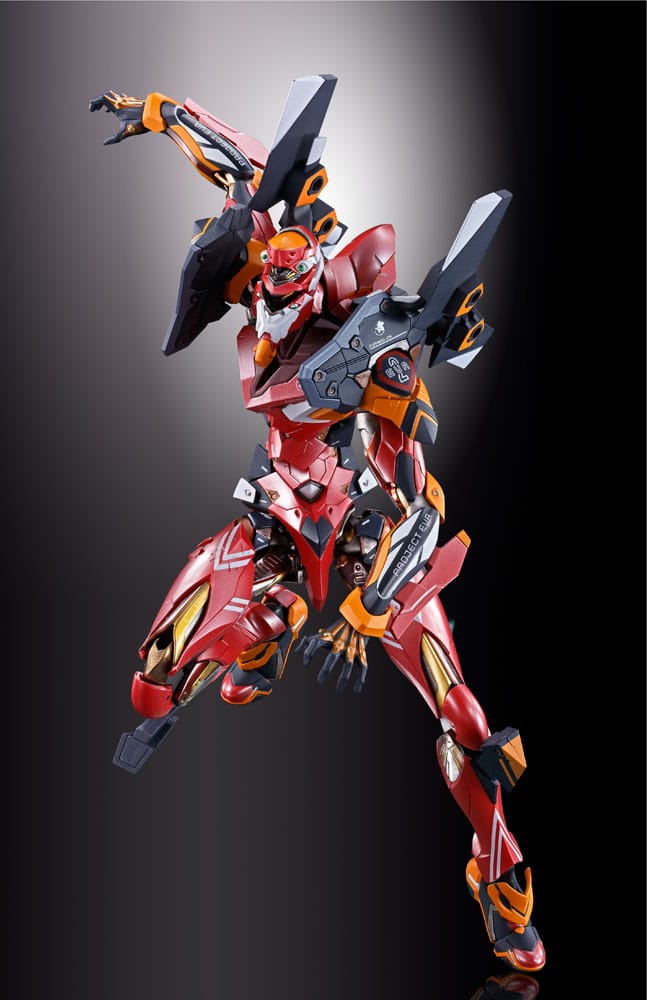 Neon Genesis Evangelion Figura Diecast Metal Build Eva Produção Modelo-02 30º com a Lança de Cassius 22 cm