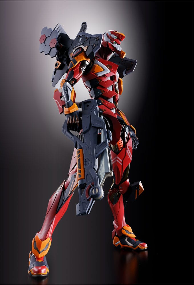 Neon Genesis Evangelion Figura Diecast Metal Build Eva Produção Modelo-02 30º com a Lança de Cassius 22 cm