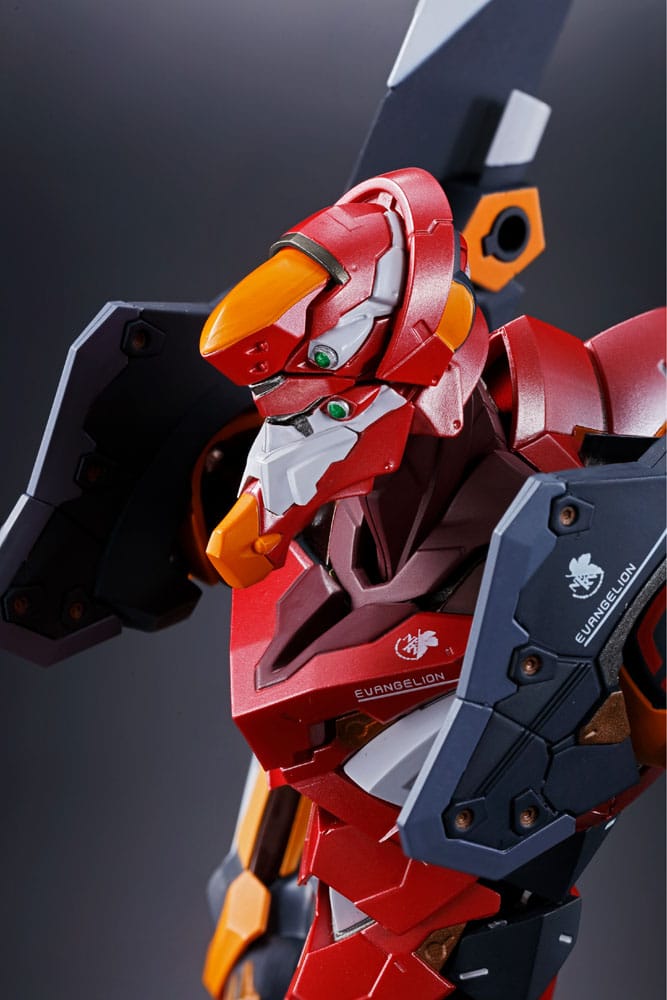 Neon Genesis Evangelion Figura Diecast Metal Build Eva Produção Modelo-02 30º com a Lança de Cassius 22 cm