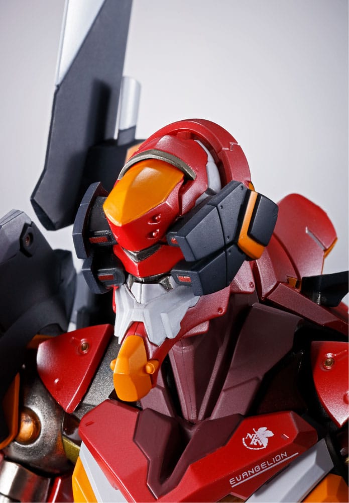 Neon Genesis Evangelion Figura Diecast Metal Build Eva Produção Modelo-02 30º com a Lança de Cassius 22 cm