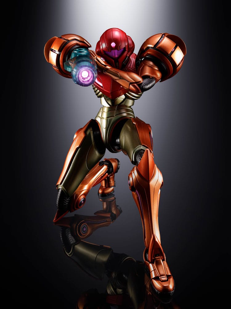 Metroid Prime 4: Beyond Figura Diecast Chogokin Samus Aran LED 21 cm