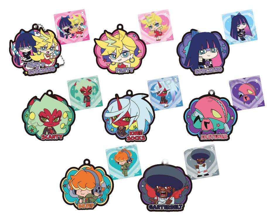 Panty & Stocking with Garterbelt Colgantes Caucho Keyholder 5 cm Surtido (10)