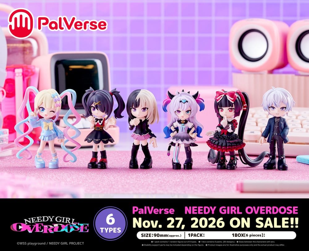 Needy Girl Overdose PalVerse Figuras Mini Blind Box Expositor (6)