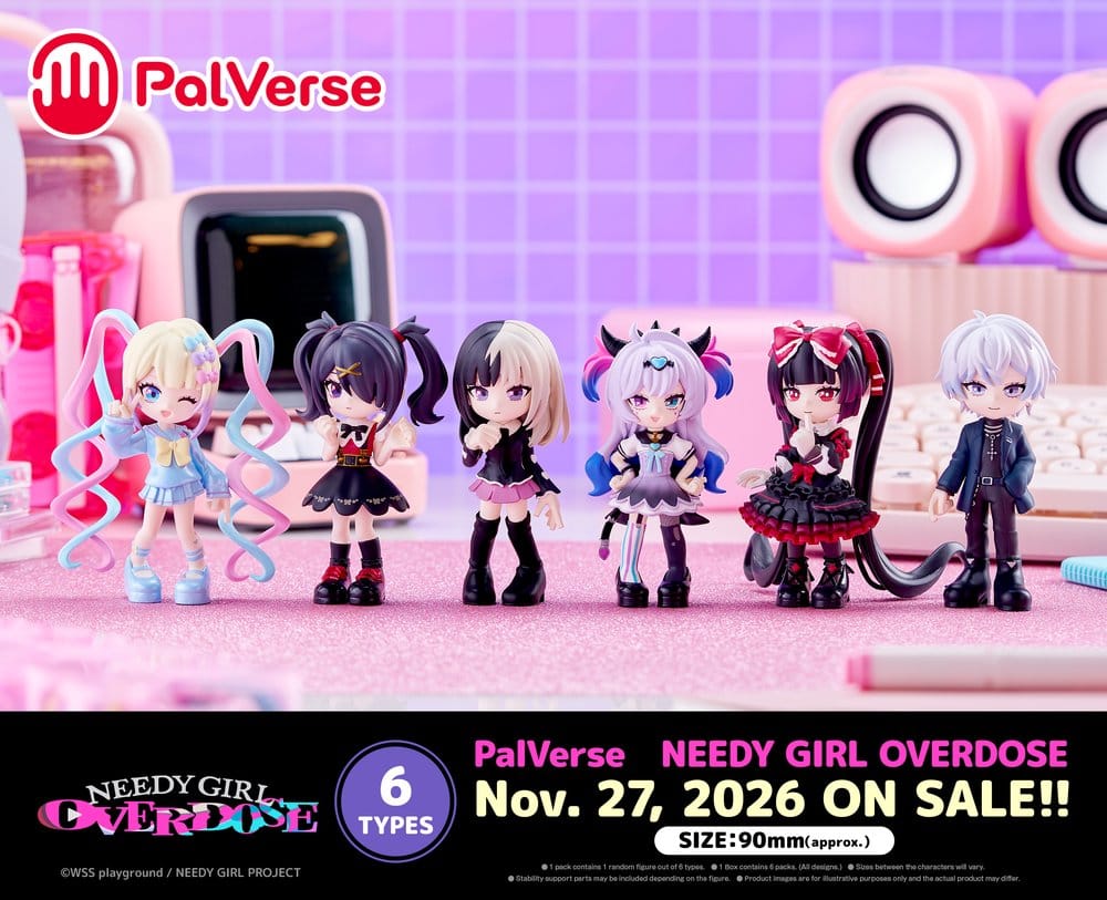Needy Girl Overdose PalVerse Figuras Mini Blind Box Expositor (6)