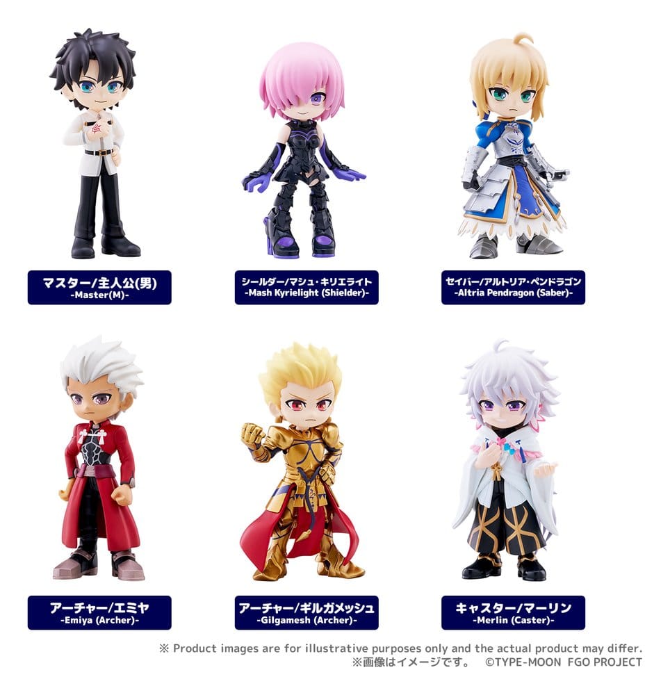 Fate/Grand Order PalVerse Figuras Mini vol.1 Blind Box Expositor (6)