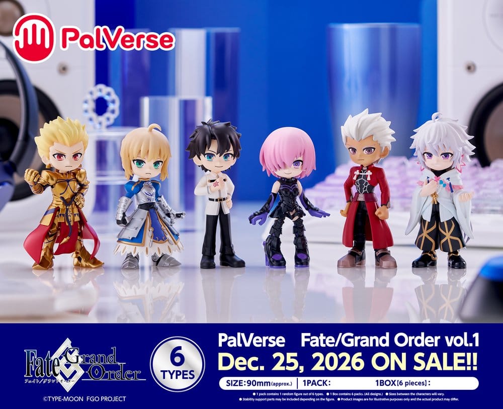 Fate/Grand Order PalVerse Figuras Mini vol.1 Blind Box Expositor (6)