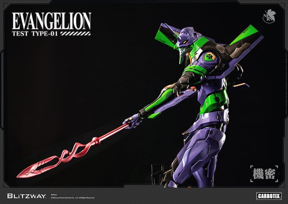 Evangelion Carbotix Figura Evangelion Unit-01 Test Type (Standard Ver.) 33 cm