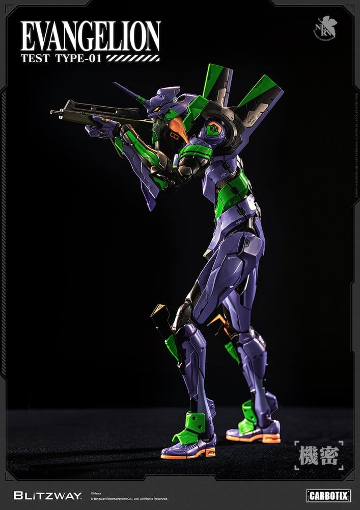 Evangelion Carbotix Figura Evangelion Unit-01 Test Type (Standard Ver.) 33 cm