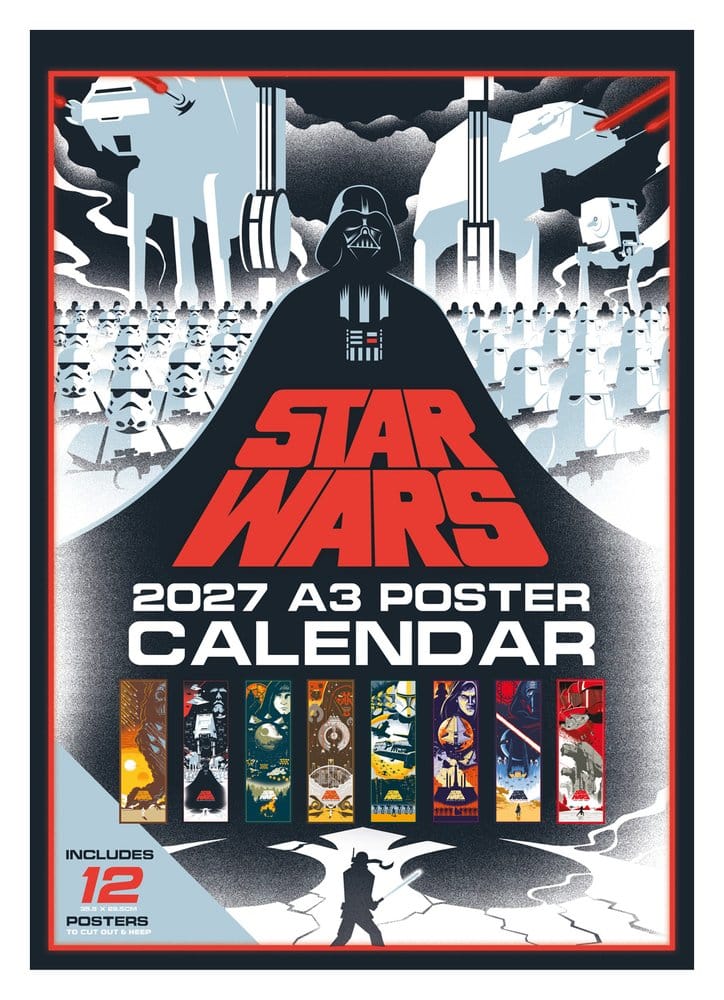 Star Wars Calendario Póster A3 2027 Frikytopia