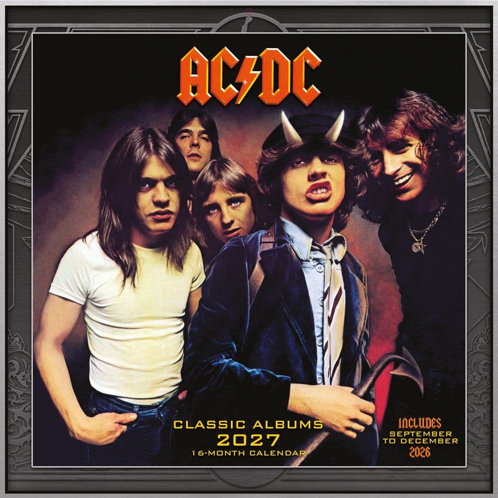 AC/DC Calendario Albums 2027 30 x 30 cm
