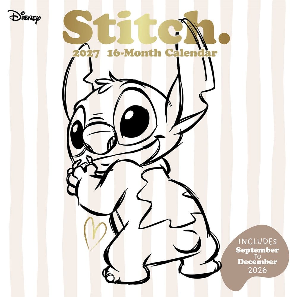 Stitch Calendario Life is Better with Stitch 2027 30 x 30 cm