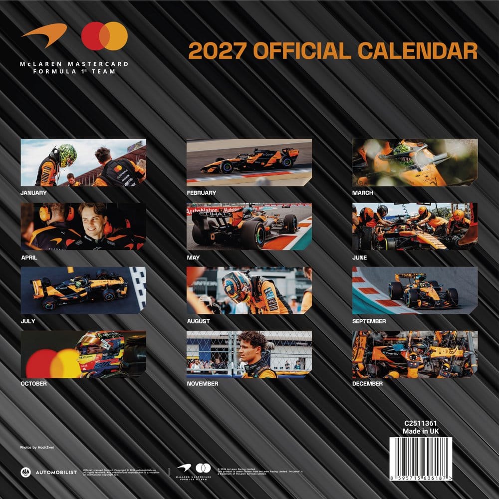 McLaren Calendario 2027 30 x 30 cm