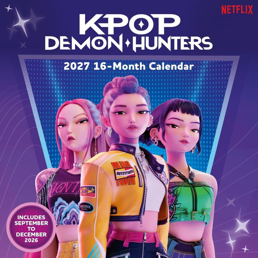 KPop Demon Hunters (2027) Calendario de Pared Cuadrado 30 x 30 cm Frikytopia