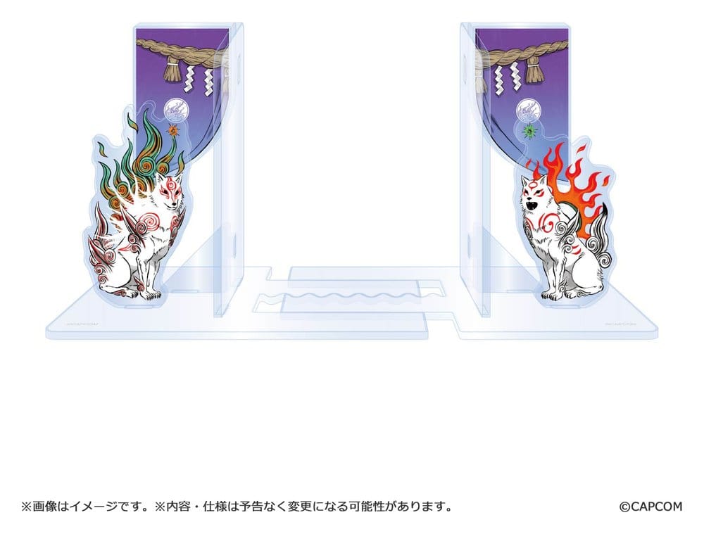 Okami 20th Anniversary Reprint Art Project Sujetalibros Acrílicos 14 cm