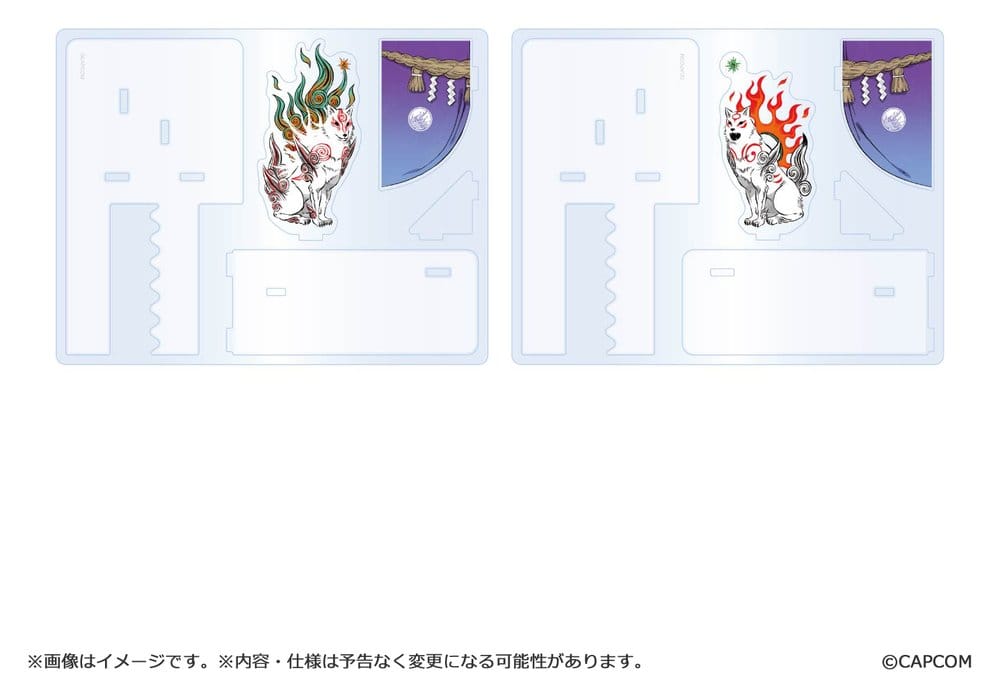 Okami 20th Anniversary Reprint Art Project Sujetalibros Acrílicos 14 cm
