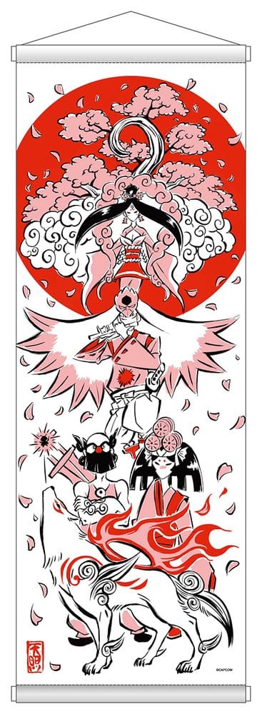 Okami 20th Anniversary Reprint Art Project Tapiz Spring 74 x 28 x 2 cm