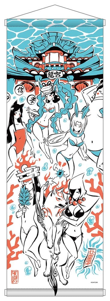 Okami 20th Anniversary Reprint Art Project Tapiz Summer 74 x 28 x 2 cm