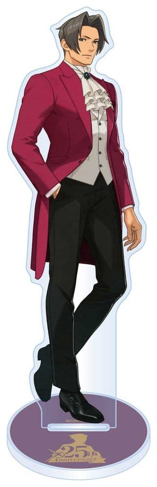 Ace Attorney 25th Anniversary Suporte acrílico Miles Edgeworth Main Visual 13–15 cm