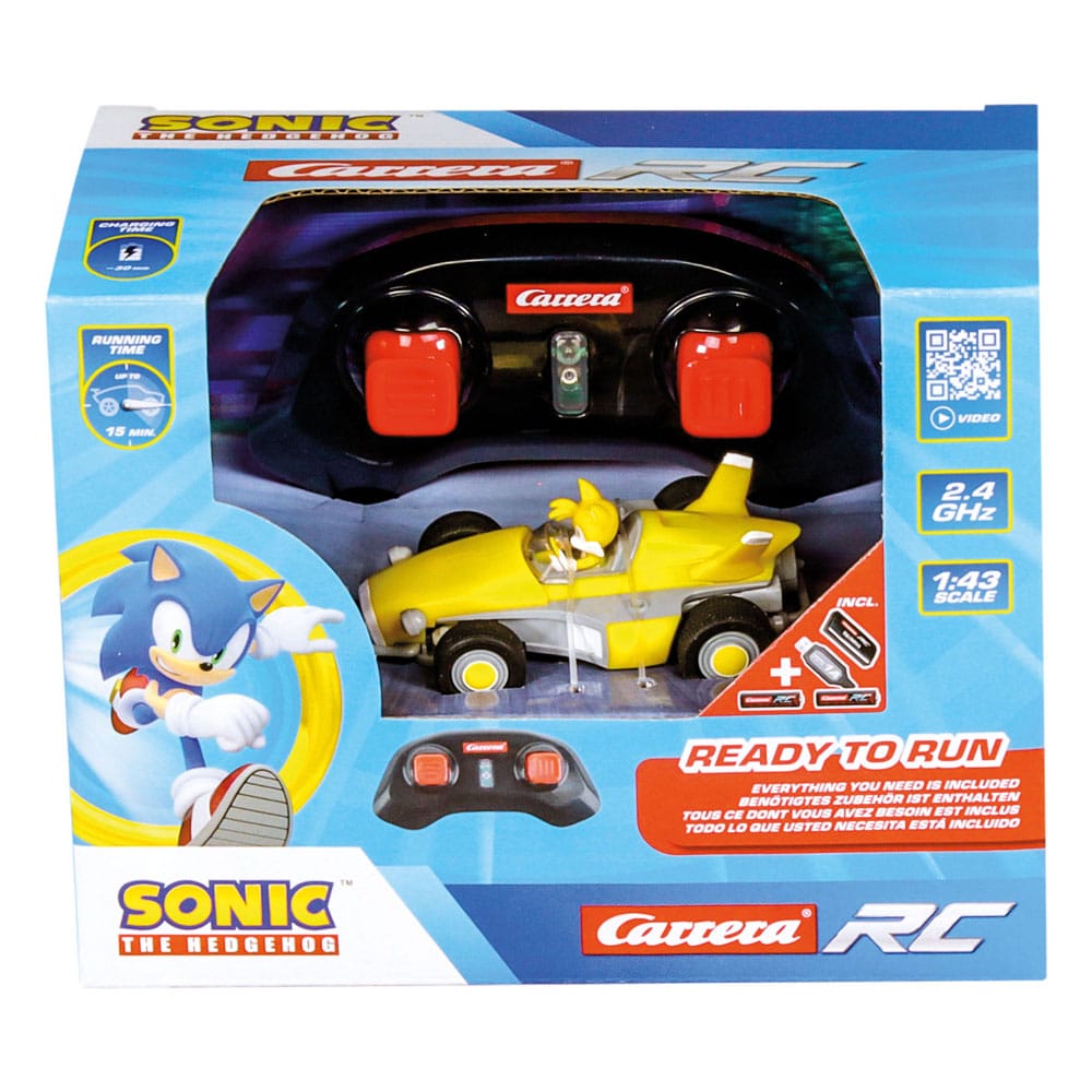 Sonic the Hedgehog coche teledirigido RC 1/43 2,4 GHz Mini Tails