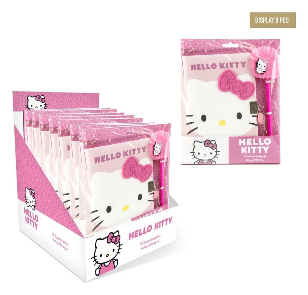 Sanrio Set de Papelería Fantasía Hello Kitty Rosa Expositor (8)