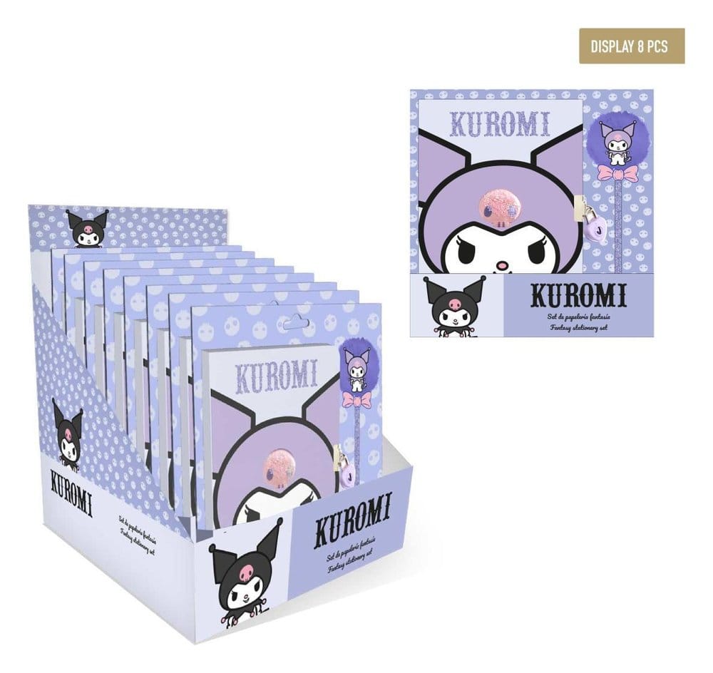 Sanrio Set de Papelería Fantasía Hello Kitty Morado Expositor (8) Frikytopia